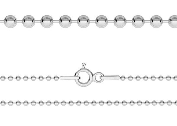silver bead chain