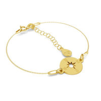 GOLD CHAIN BRACELET WITH PENDANT