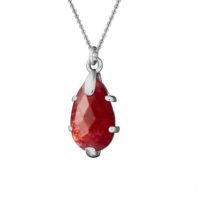pear shaped pendant necklace