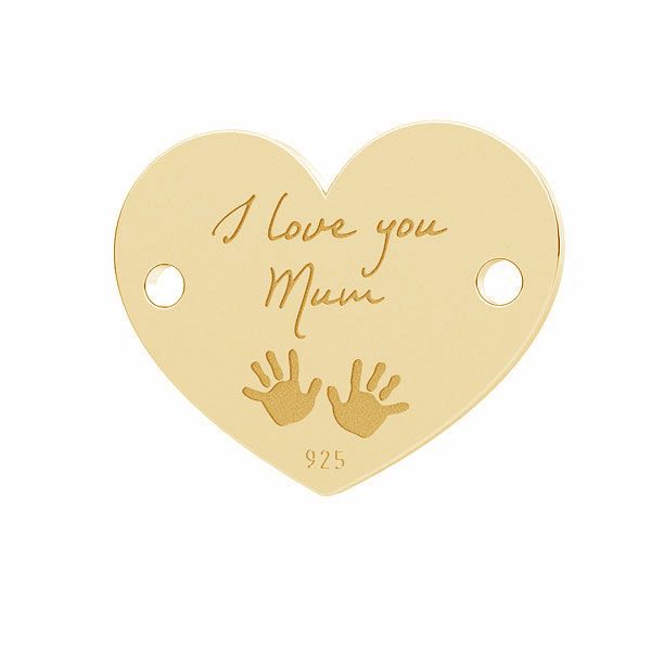 wisiorek serce z grawerem