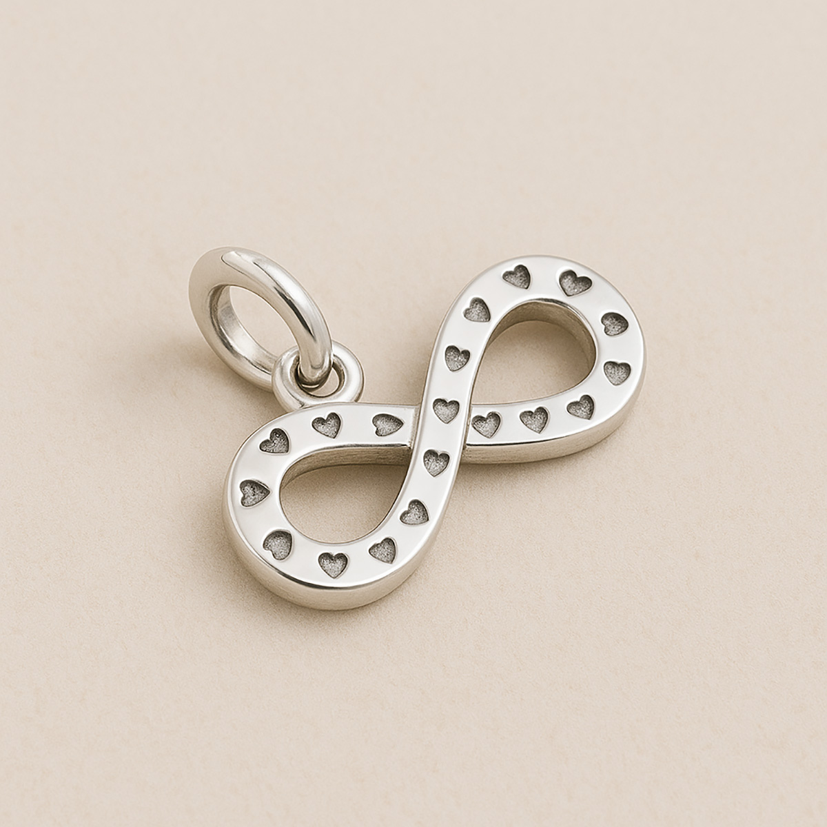 srebrna zawieszka nieskończoność